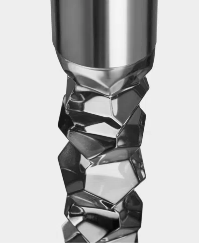 Orrefors Carat Graphite Candlesticks In Graphite,graphite
