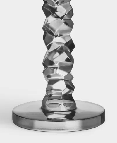 Orrefors Carat Graphite Candlesticks In Graphite,graphite
