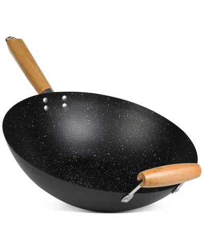 Sedona Kitchen Carbon Steel Nonstick Helper Handle 14" Wok In No Color