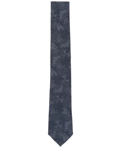 Bar Iii Men's Glendale Abstract Floral Tie, Created For Macy's In Black
