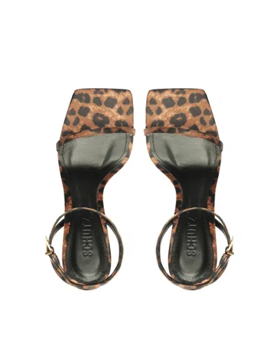 Schutz Women's Sam Squared Toe Sandals In Animal Print