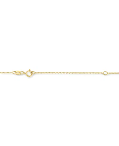 Macy's Diamond Accent Moon & Star Pendant Necklace In 14k Gold-plated Sterling Silver, 16" + 2" Extender In Gold-plated Sterling Silver
