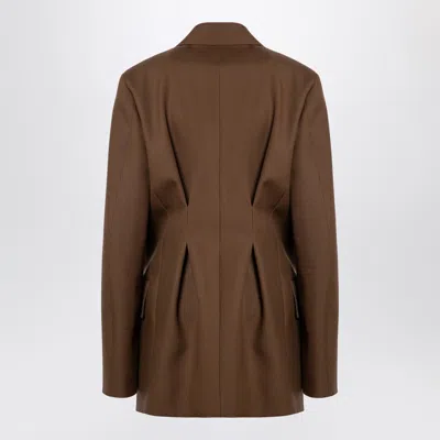 Jil Sander Brown Wool Double-breasted Jacket