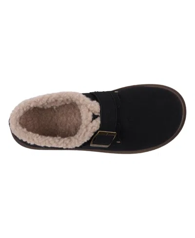 Gc Shoes Women's Ezra Shearling Buckle Clogs In Black