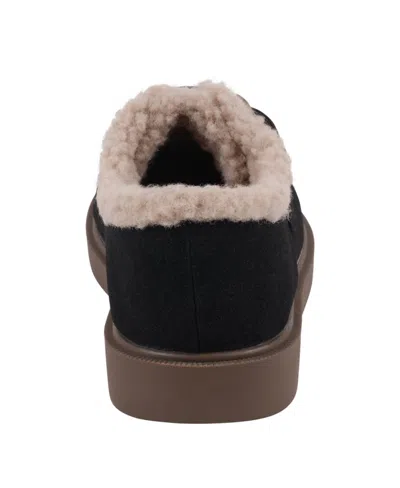 Gc Shoes Women's Ezra Shearling Buckle Clogs In Black