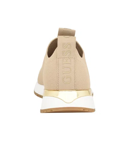 Guess Women's Flavia Knit Slip-on Jogger Sneakers In Light Natural