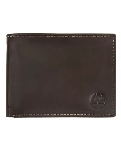 Timberland Men's Two-tone Commuter Wallet In Brown