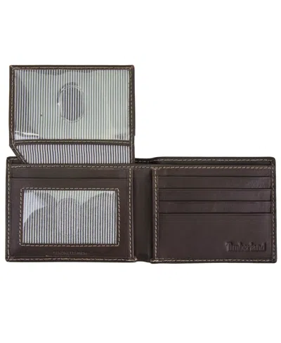Timberland Men's Two-tone Commuter Wallet In Brown
