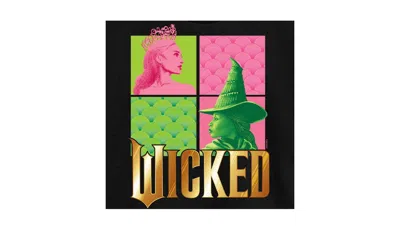 Hybrid Apparel Juniors Trendy Wicked Elphaba Glinda Graphic Cropped T-shirt In Black