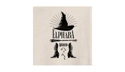Hybrid Apparel Juniors Trendy Wicked Elphaba Graphic Oversized T-shirt In Beige