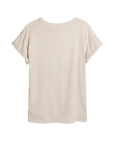 Hybrid Apparel Juniors Trendy Wicked Elphaba Graphic Oversized T-shirt In Beige