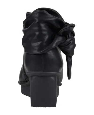 Gc Shoes Women's Lavan Bow Detail Ankle Boots In Black