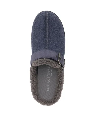 Bzees Eternity Washable Clogs In Blue Fleece Fabric