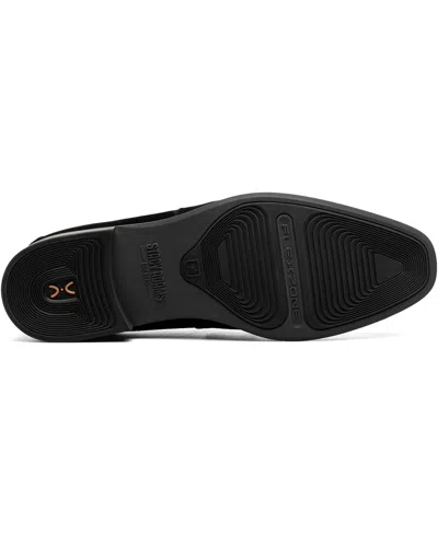 Stacy Adams Burke Penny Loafer In Black Suede