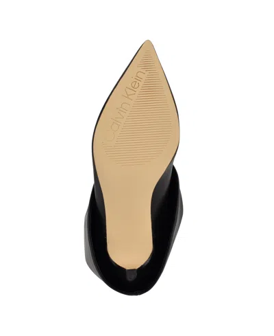 Calvin Klein Women's Vamsy Stiletto Heel Tall Dress Boots In Black