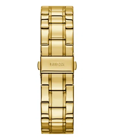 Guess Women's Multi-function Gold Tone Stainless Steel Watch, 42mm In Gold Tone