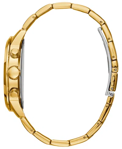 Guess Women's Multi-function Gold Tone Stainless Steel Watch, 42mm In Gold Tone