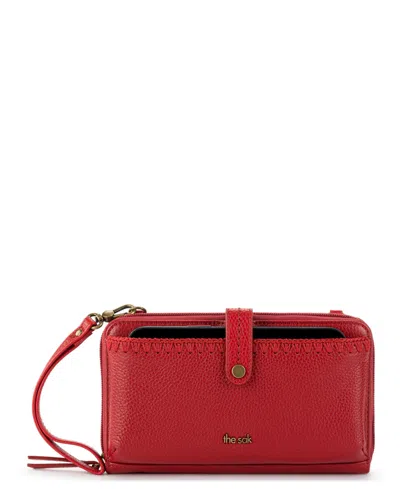 The Sak Iris Smartphone Crossbody In Scarlet