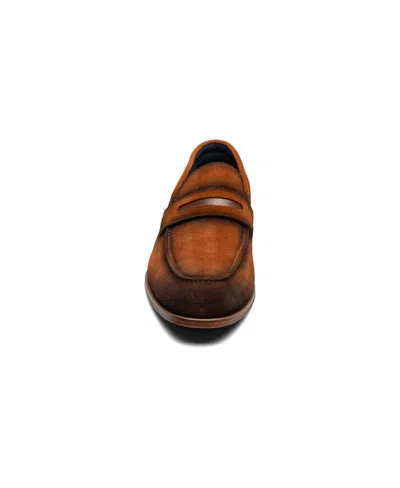 Stacy Adams Men's Burke Moc Toe Saddle Slip On Shoes In Copper