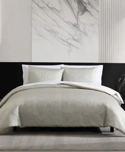 Vera Wang Speckled Satin Weave 3-pc. Duvet Cover Set, King In Taupe