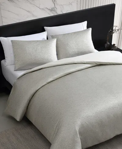 Vera Wang Speckled Satin Weave 3-pc. Duvet Cover Set, King In Taupe