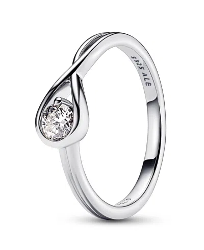 Pandora Infinite Lab-grown Diamond Ring In Sterling Silver