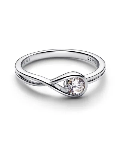 Pandora Infinite Lab-grown Diamond Ring In Sterling Silver