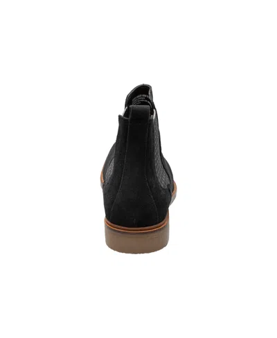 Stacy Adams Men's Gabriel Plain Toe Chelsea Boots In Black Suede