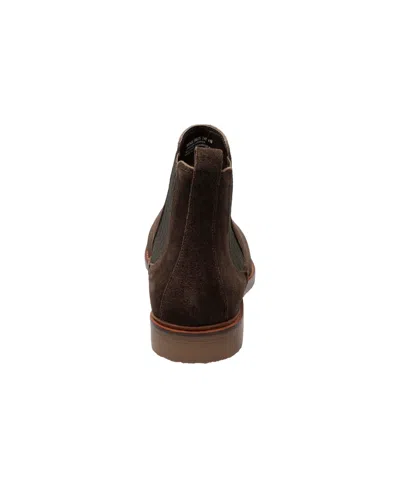 Stacy Adams Men's Gabriel Plain Toe Chelsea Boots In Brown Suede