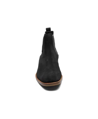Stacy Adams Men's Gabriel Plain Toe Chelsea Boots In Black Suede