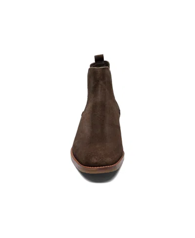 Stacy Adams Men's Gabriel Plain Toe Chelsea Boots In Brown Suede