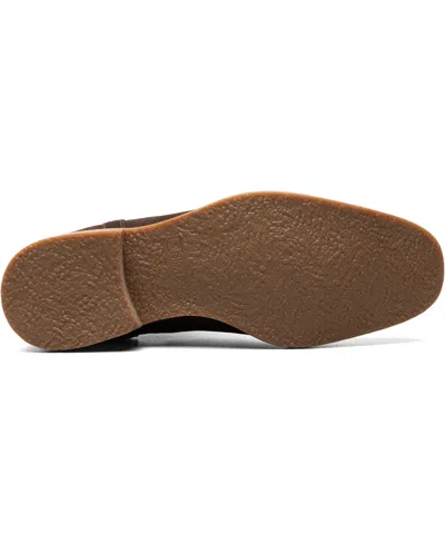 Stacy Adams Men's Gabriel Plain Toe Chelsea Boots In Brown Suede