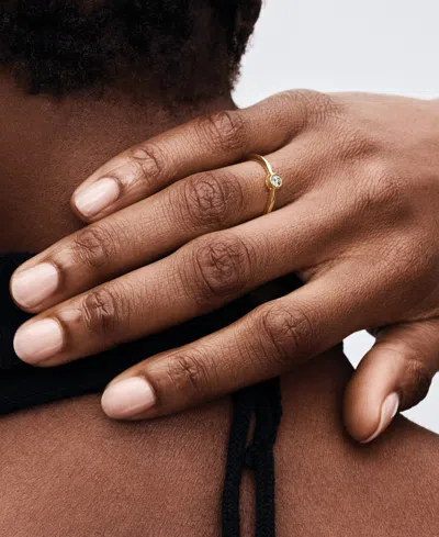 Pandora Era Lab-grown Diamond Bezel Ring In Gold