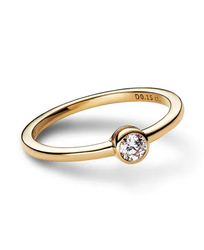 Pandora Era Lab-grown Diamond Bezel Ring In Gold