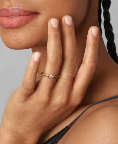 Pandora Era Lab-grown Diamond Bezel Ring In Gold