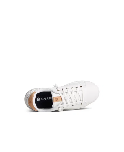 Sperry Women's Winslow Round Toe Sneakers In Smooth White