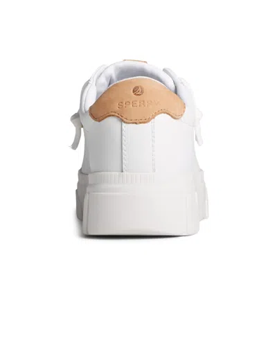 Sperry Women's Winslow Round Toe Sneakers In Smooth White