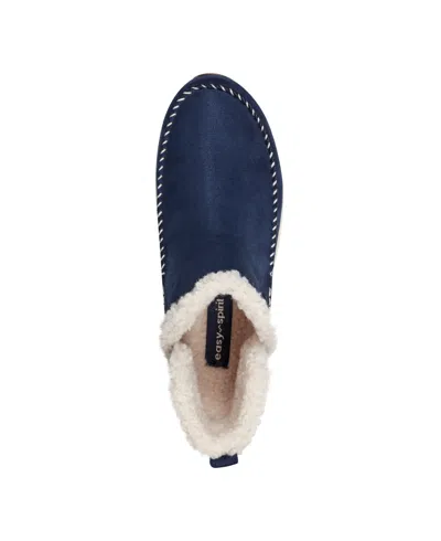 Easy Spirit Tuva Womens Faux Fur Lined Man Made Winter & Snow Boots In Dark Blue