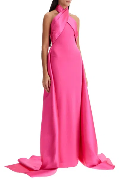 Shop Solace London Long Rumi Dress In Pink (pink)