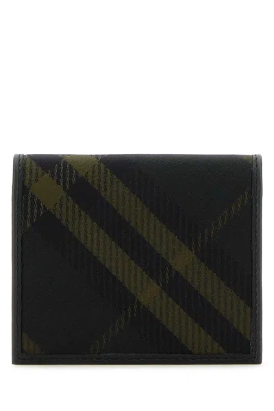 Shop Burberry Printed Canvas Wallet In Shadow