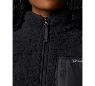 Columbia Women's West Bend Stand-collar Fleece Jacket In Black