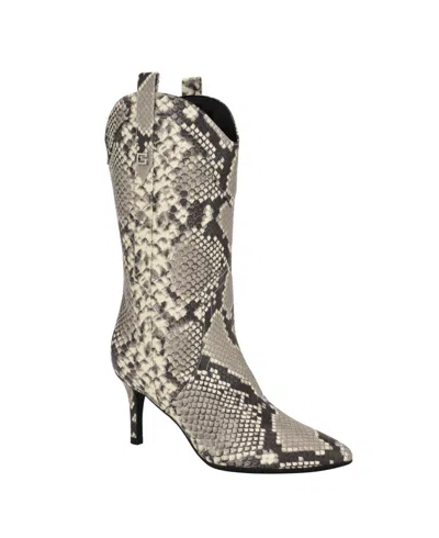 GUESS WOMEN'S WURLIE WESTERN STILETTO HEELED SLIP-ON BOOTIES 