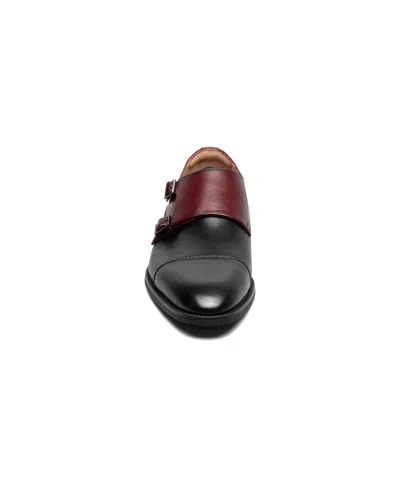 Stacy Adams Raythorne Double Monk Strap Shoe In Black Multi