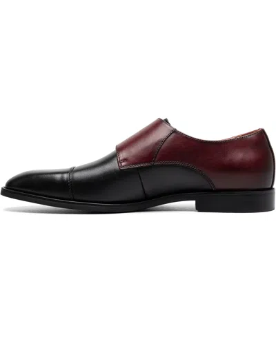 Stacy Adams Raythorne Double Monk Strap Shoe In Black Multi