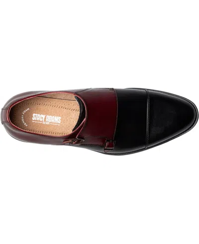 Stacy Adams Raythorne Double Monk Strap Shoe In Black Multi