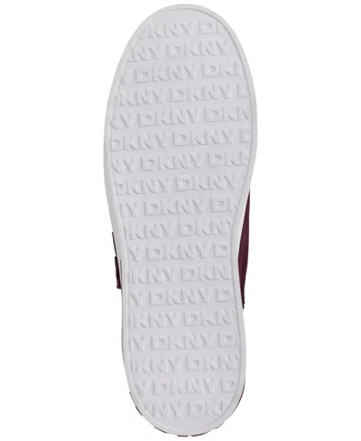 Dkny Arlan Lace-up Low-top Sneakers In Wine