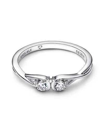 Pandora Infinite Lab-grown Diamond Double Facing Ring In Sterling Silver