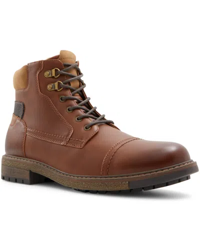Call It Spring Men's Landonn Synthetic Combat Boots In Cognac