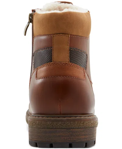 Call It Spring Men's Landonn Synthetic Combat Boots In Cognac