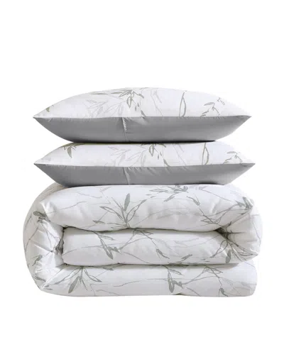 Kenneth Cole New York Ink Wash Vine 4-pc. Comforter Set, Full/queen In Washed Green